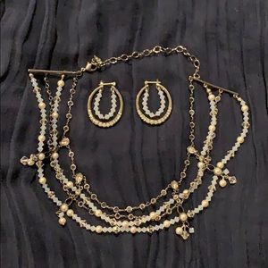 Choker and earring set
